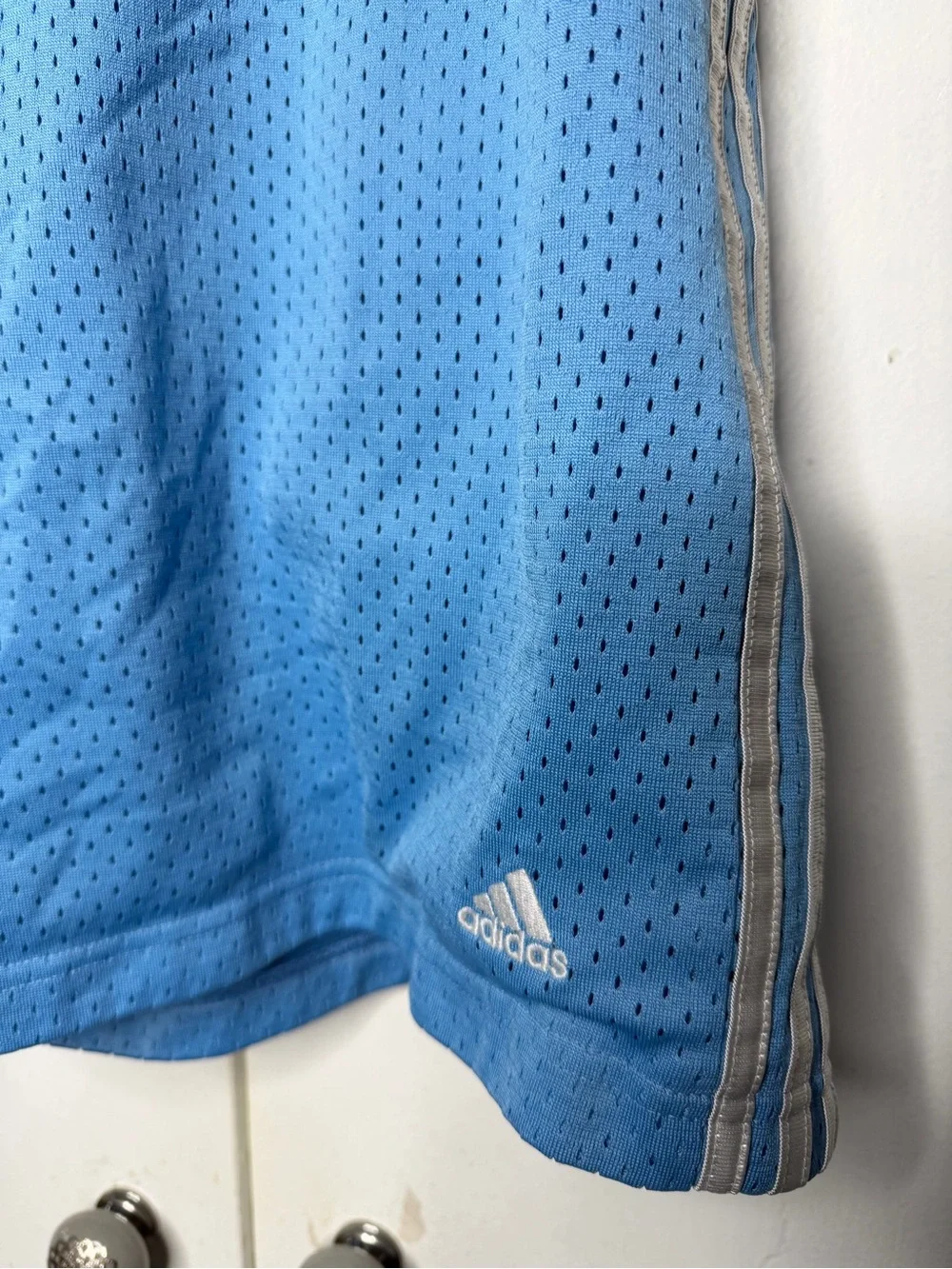Adidas Basketball Mesh Baggy Shorts men's XL Carolina Blue Vintage 90s y2k
